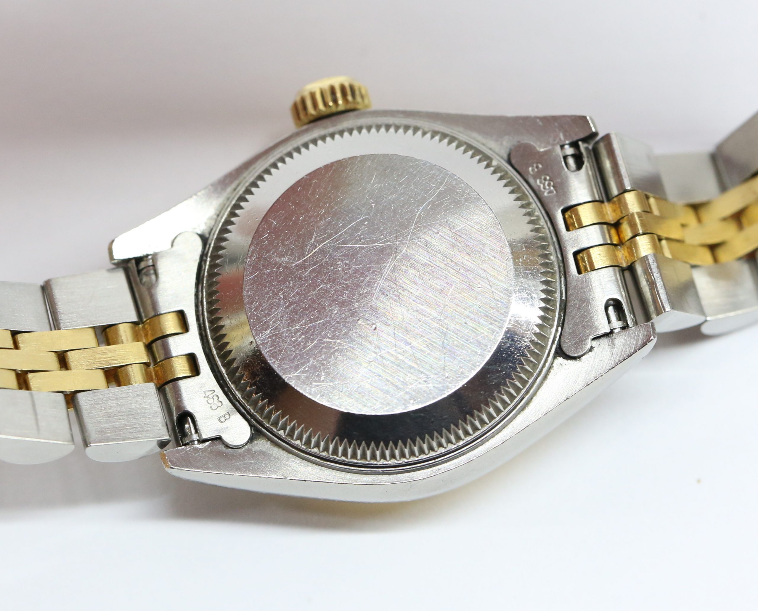 Rolex Datejust 26mm 18ct Yelow Gold & Stainless Steel, White Roman Dial on Rolex Jubilee Bracelet, Reference: 69173, Circa: 1995, with Box - Image 5