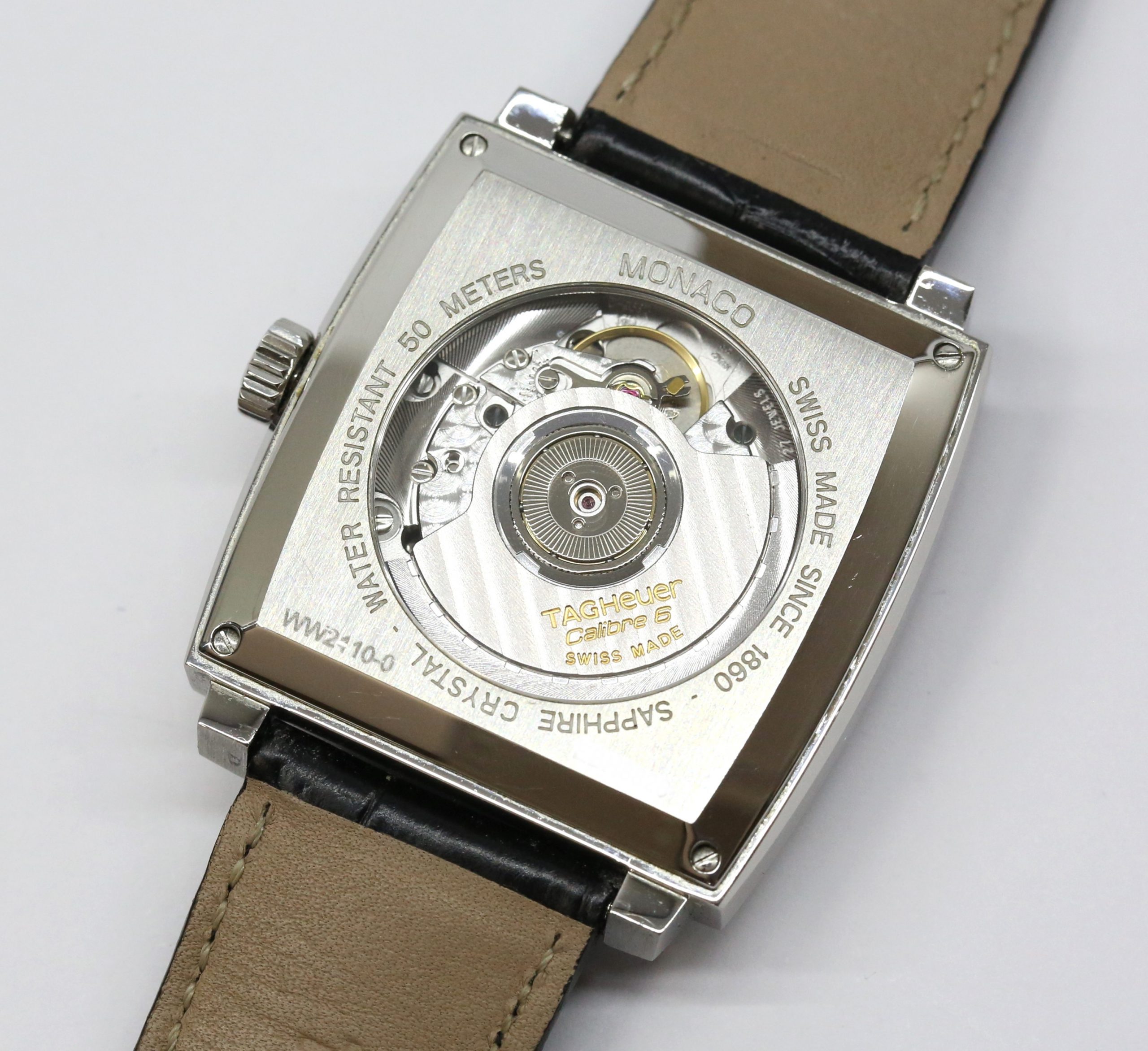 Tag Heuer Monaco Calibre 6 in Stainless Steel with Black Index Dial on Tag Heuer Strap and Tag Heuer Buckle Ref. WW2110-0 Circa: 2011, Complete with Box and Papers - Image 5