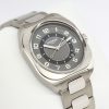 HERMÈS, H08 watch in Titanium, Gray / Black arab dial on a integrated titanium bracelet box and books, Ref: SP1.741,  Circa: 2021