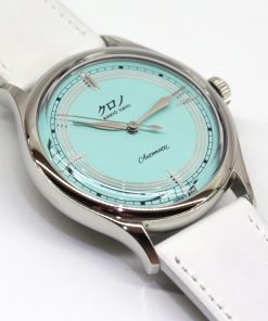Kurono Tokyo Seiji with Turquoise Index Dial in Stainless Steel 37mm Circa: 2022 on Strap Complete with Box and Papers