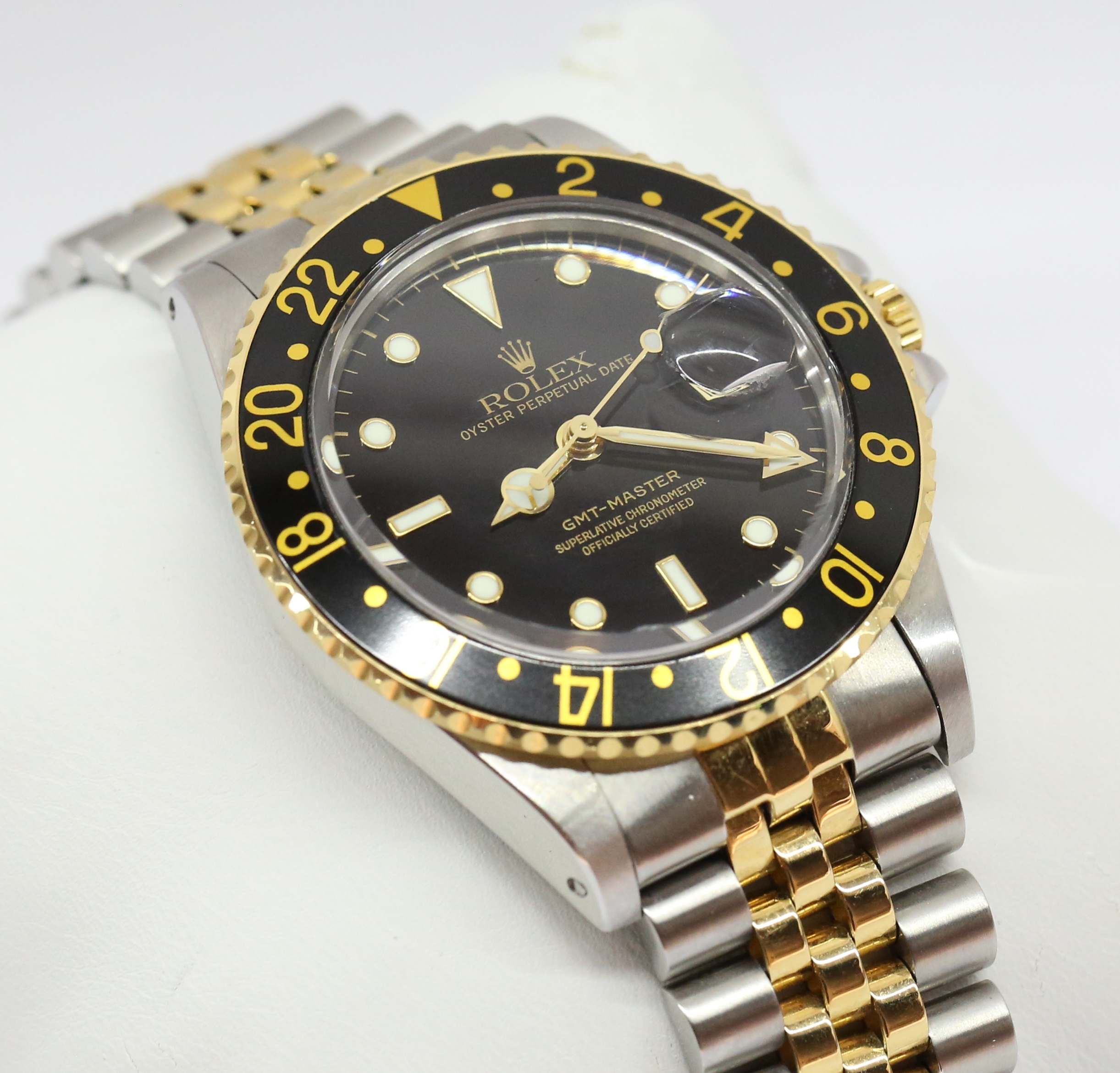 Rolex Oyster Perpetual GMT Master in 18ct Yellow Gold and Stainless Steel on Rolex Jubilee Bracelet Ref. 16753 Circa: 1987