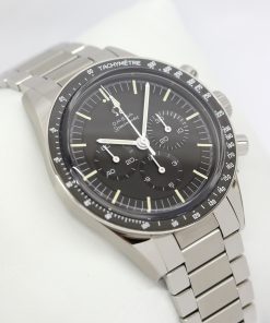Omega Speedmaster Cal. 321 "Ed White" in stainless steel, Matt Black index dial on a Omega stainless steel bracelet.Ref. 31130403001001  Complete with Boxes and Omega Warranty cards, Circa: 2021