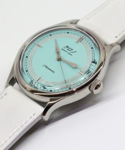 Alternative view of Kurono Tokyo Seiji with Turquoise Index Dial in Stainless Steel 37mm Circa: 2022 on Strap Complete with Box and Papers