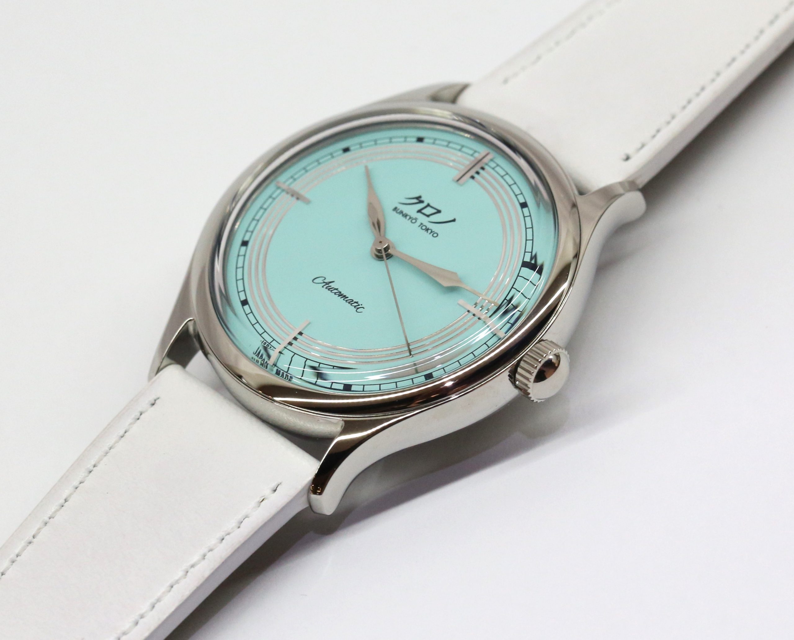 Kurono Tokyo Seiji with Turquoise Index Dial in Stainless Steel 37mm Circa: 2022 on Strap Complete with Box and Papers - Image 2