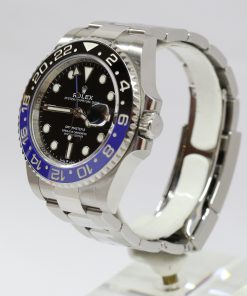 Alternative view of Rolex Oyster Perpetual GMT Master 2 with Black and Blue Bezel in Stainless Steel on Oyster Bracelet Ref. 126710BLNR Circa: 02/2022 Complete Set.