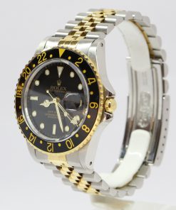 Alternative view of Rolex Oyster Perpetual GMT Master in 18ct Yellow Gold and Stainless Steel on Rolex Jubilee Bracelet Ref. 16753 Circa: 1987