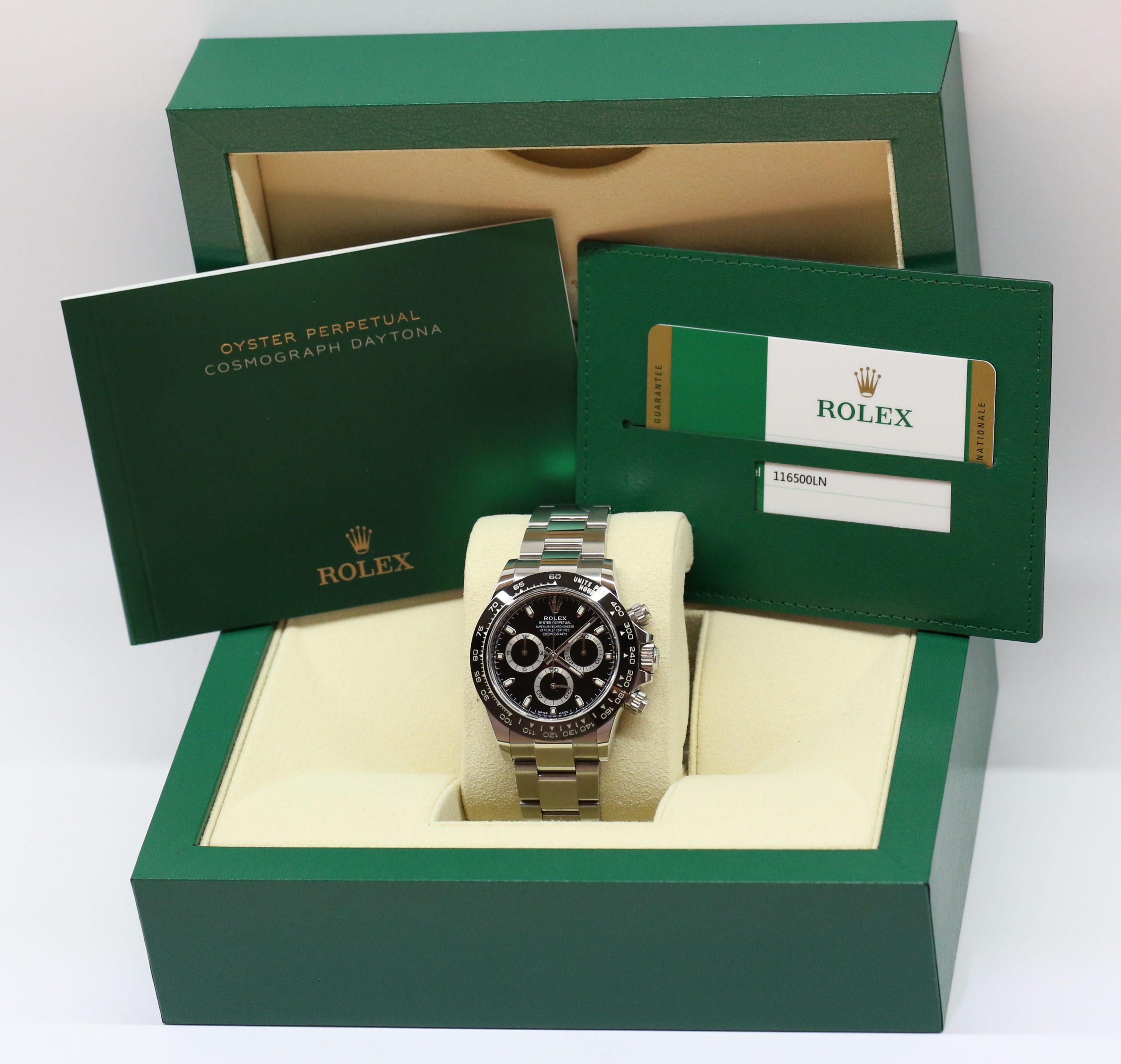 Rolex Oyster Perpetual Daytona in Stainless Steel with Black Index Dial and Black Ceramic Bezel on Rolex Oyster Bracelet Ref. 116500LN Circa: 2020 Complete with Box and Papers - Image 7