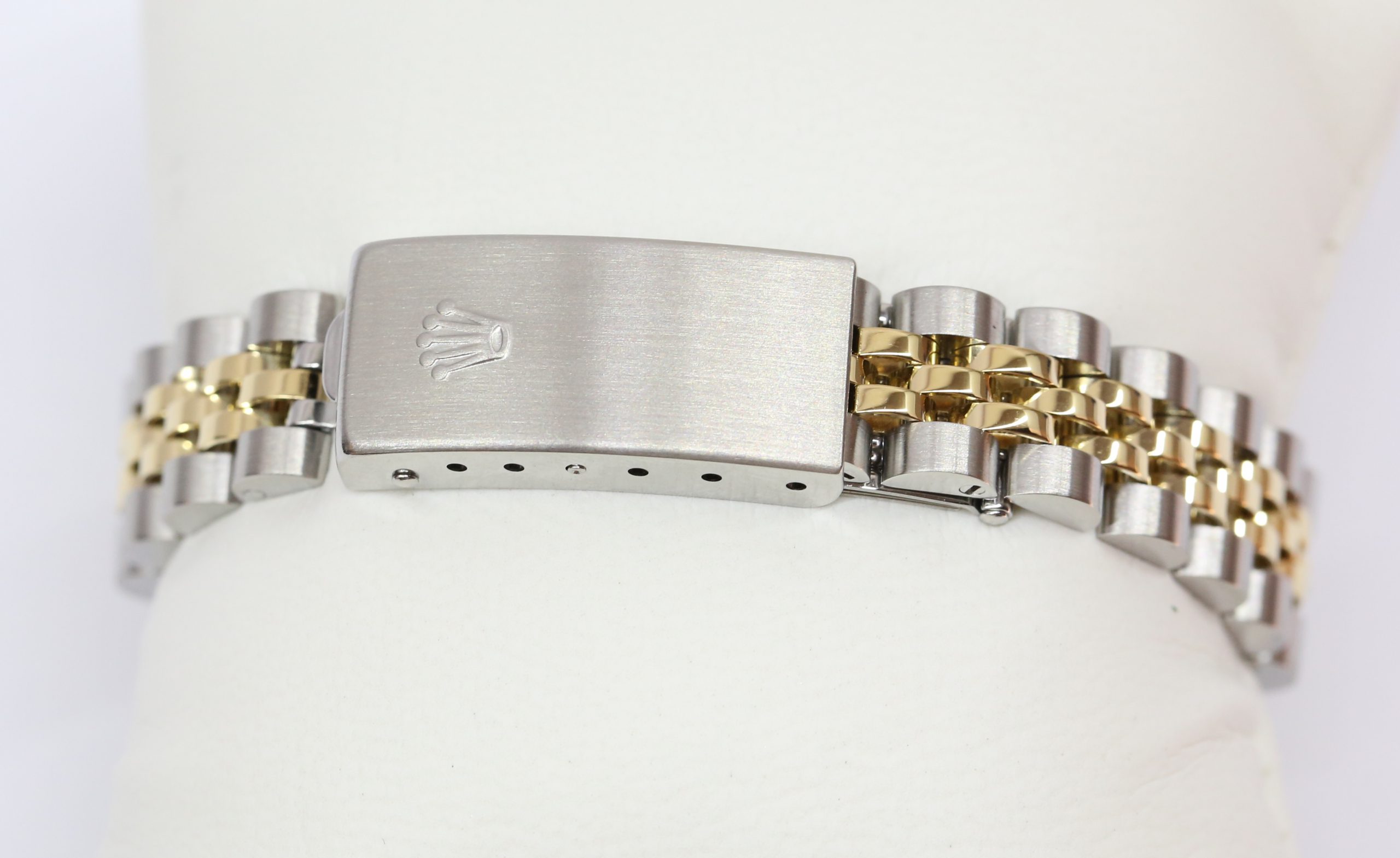 Rolex Oyster Perpetual Lady Datejust 26 in Stainless Steel and 18k Yellow Gold on steel & gold Jubilee bracelet with a champagne diamond dial, Ref: 79173, Circa: 2000, Complete with Box & Papers, Just Returned From a Rolex Service - Image 7