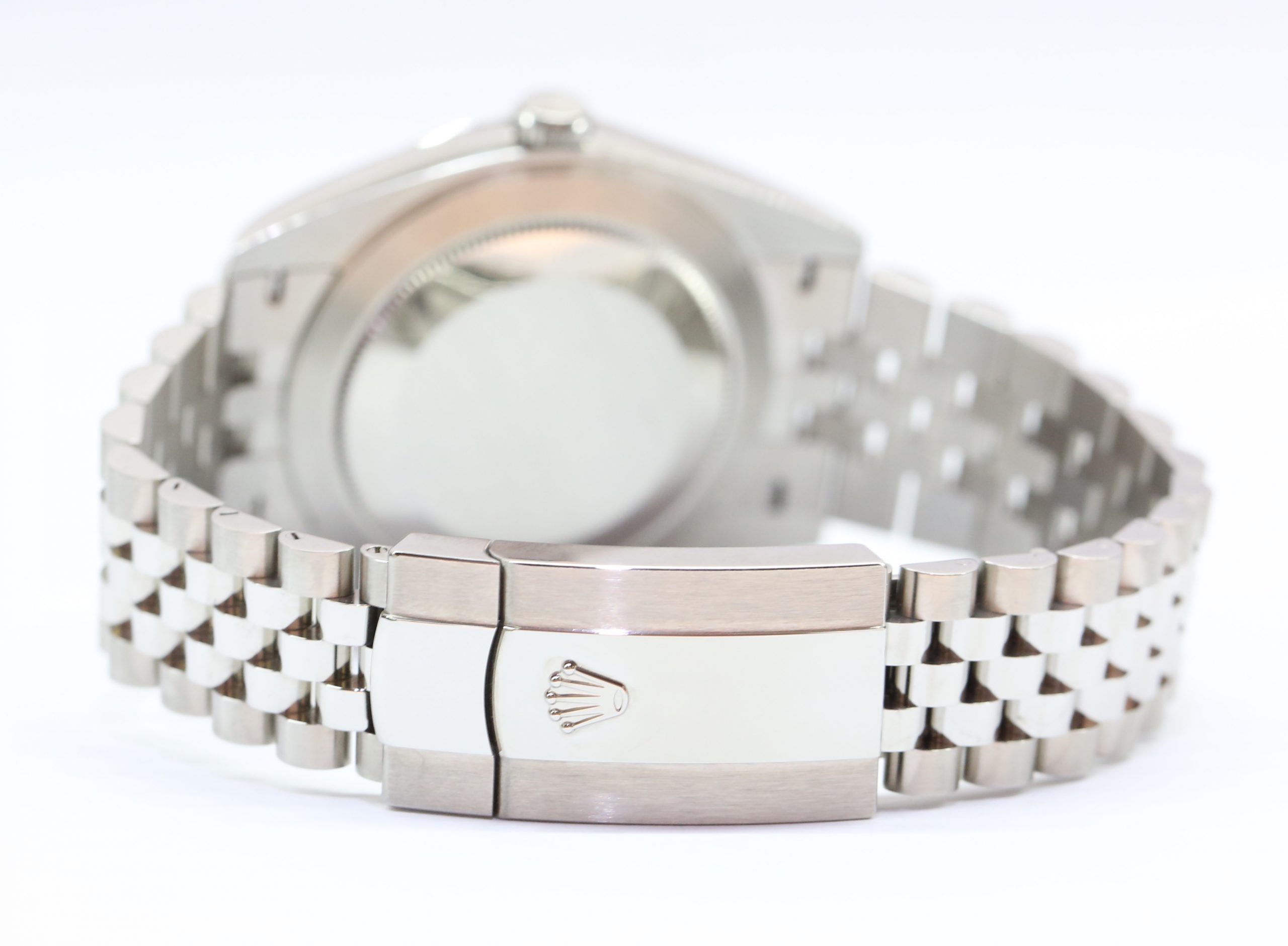 Rolex Datejust 41, Stainless Steel with 18ct White Gold Fluted Bezel, Wimbeldon Dial, on Rolex Jubilee Bracelet, Reference 126334, Circa: 2021, Complete with Box & Papers - Image 6