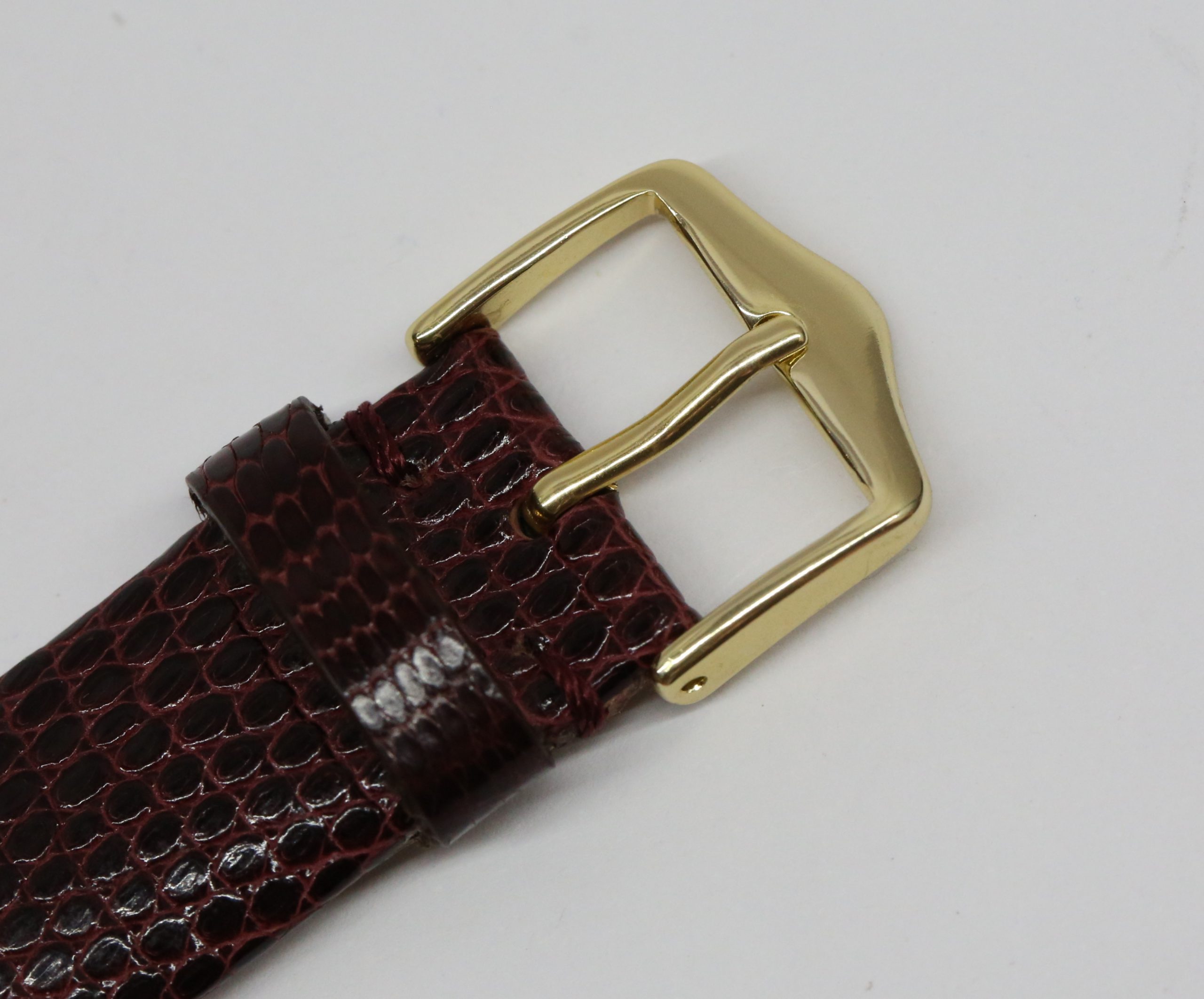 IWC classic automatic Cal 853 in 18k yellow gold, original silver/white dial with applied gold markers, on a Brown Lizard Strap Ca. 1960's - Image 5