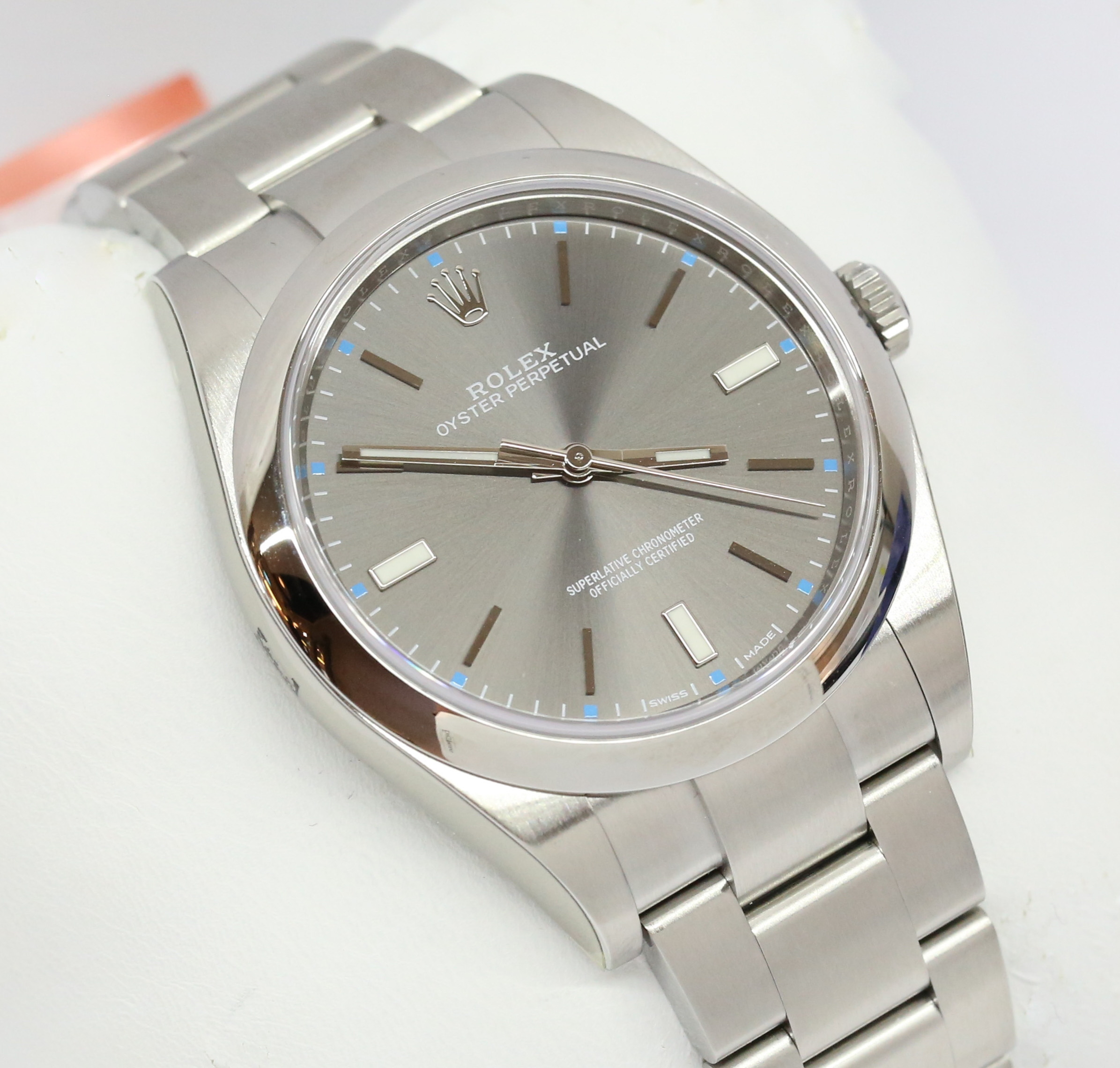 Rolex Oyster Perpetual 39 with Rhodium 