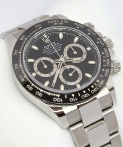 Rolex Oyster Perpetual Daytona in Stainless Steel with Black Index Dial and Black Ceramic Bezel on Rolex Oyster Bracelet Ref. 116500LN Circa: 2020 Complete with Box and Papers