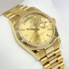 Rolex Oyster Perpetual Day Date 36 with Champagne Index Dial in 18ct Yellow Gold on Rolex 18ct Yellow Gold Presidential Bracelet Ref. 118238 Crica: 2019 Complete with Box and Papers