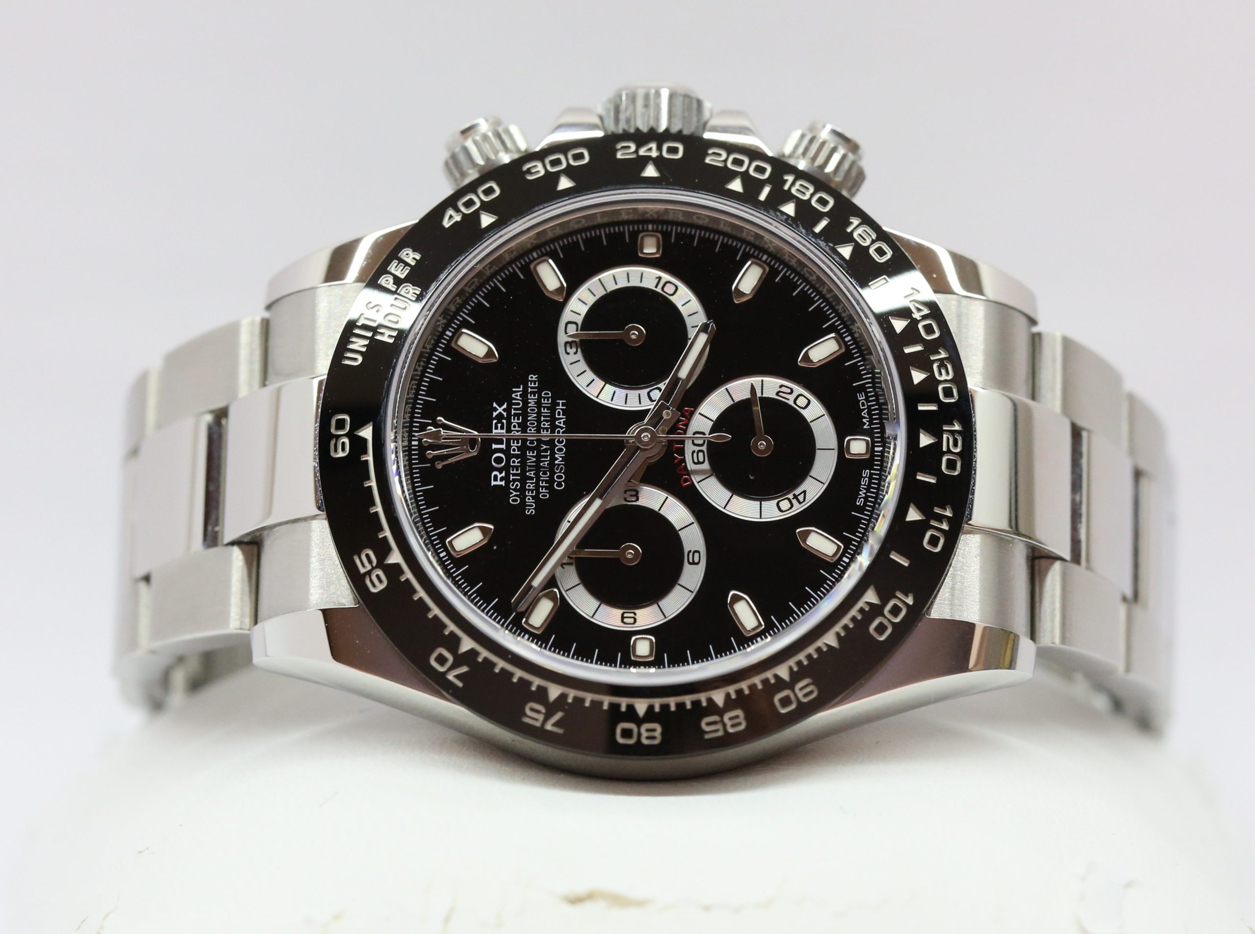Rolex Oyster Perpetual Daytona in Stainless Steel with Black Index Dial and Black Ceramic Bezel on Rolex Oyster Bracelet Ref. 116500LN Circa: 2020 Complete with Box and Papers - Image 3