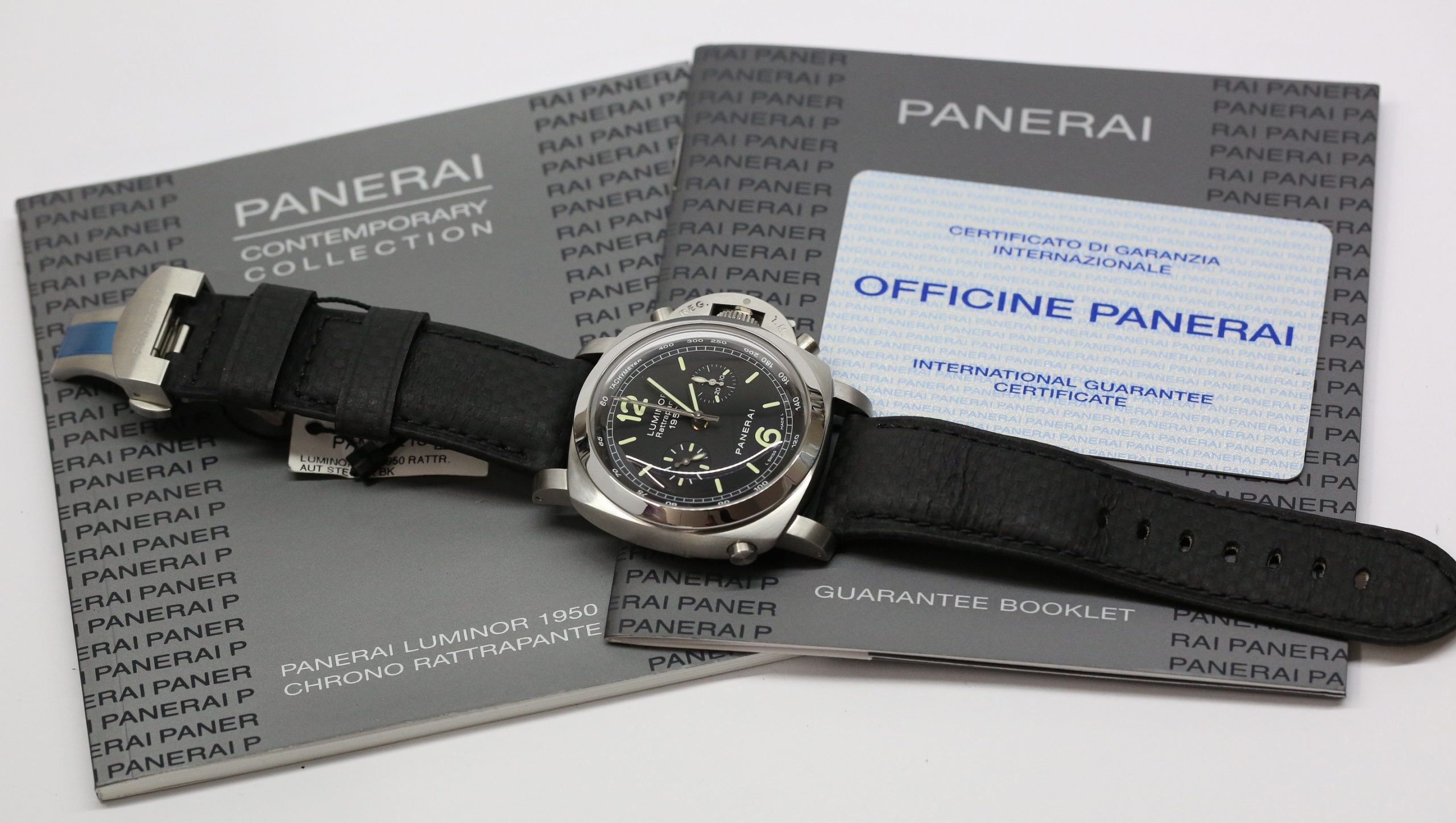 Panerai Luminor 1950 3 Days Rattrapante Double Chronograph 44mm in Stainless Steel Ref. PAM 213 Circa: 2006 *Mint* REDUCED!! - Image 9