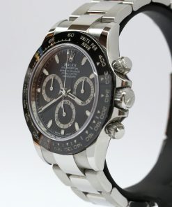 Alternative view of Rolex Oyster Perpetual Daytona in Stainless Steel with Black Index Dial and Black Ceramic Bezel on Rolex Oyster Bracelet Ref. 116500LN Circa: 2020 Complete with Box and Papers