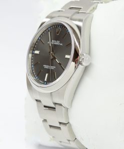 Alternative view of Rolex Oyster Perpetual 39 with Rhodium Dial, Stainless Steel on Rolex Oyster Bracelet, reference: 114300, Circa: 2018, Complete with Box & Papers Factory Stickered