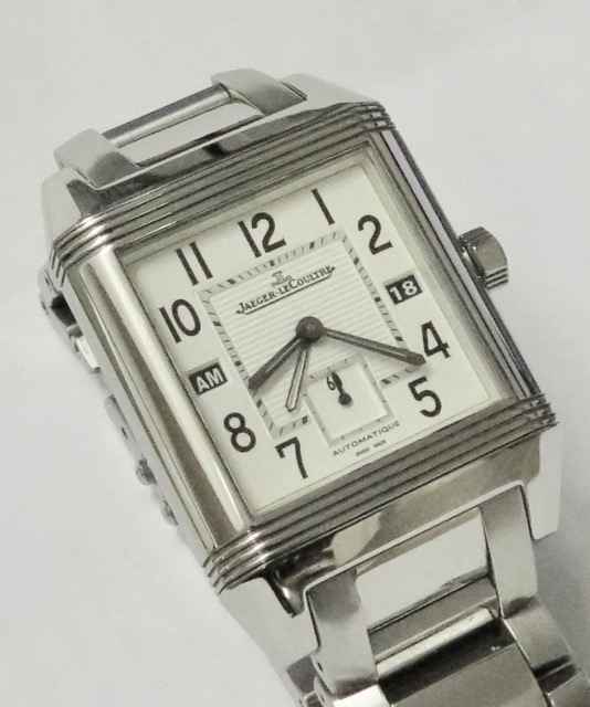 Jaeger Le Coulture Sqadra dual time, ref 230.8.77 Ca 2009 box and ...