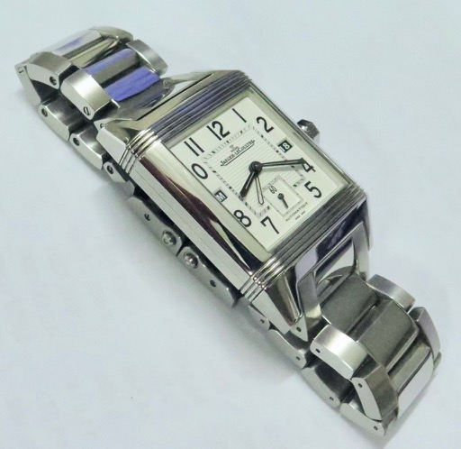 Jaeger Le Coulture Sqadra dual time, ref 230.8.77 Ca 2009 box and papers. - Image 7