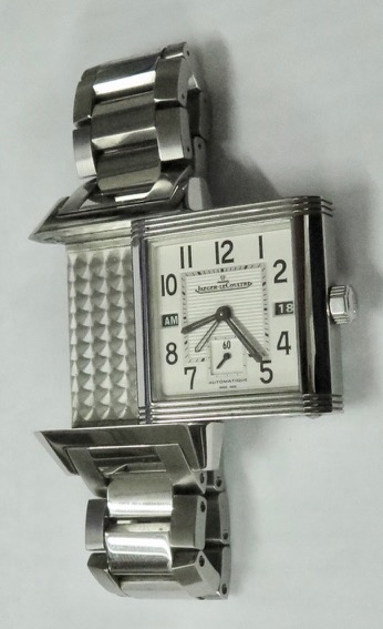 Jaeger Le Coulture Sqadra dual time, ref 230.8.77 Ca 2009 box and papers. - Image 3