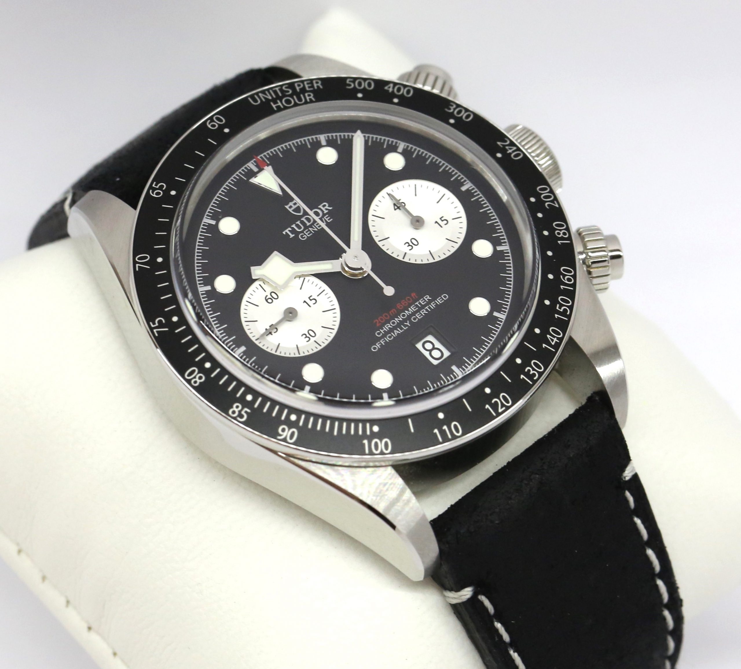 Tudor Black Bay Chrono in stainless steel, Black index Dial, on Tudor Oyster Bracelet, Reference 79360N, Circa: 11/2021, Complete with Box & Papers, Balance of Tudor Factory Warranty