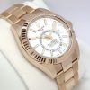 Rolex Oyster Perpetual Skydweller in 18ct Everose Gold with white Index Dial on Rolex Oyster Bracelet in 18ct Eversoe Gold Ref. 326935, Complete with Box and Papers