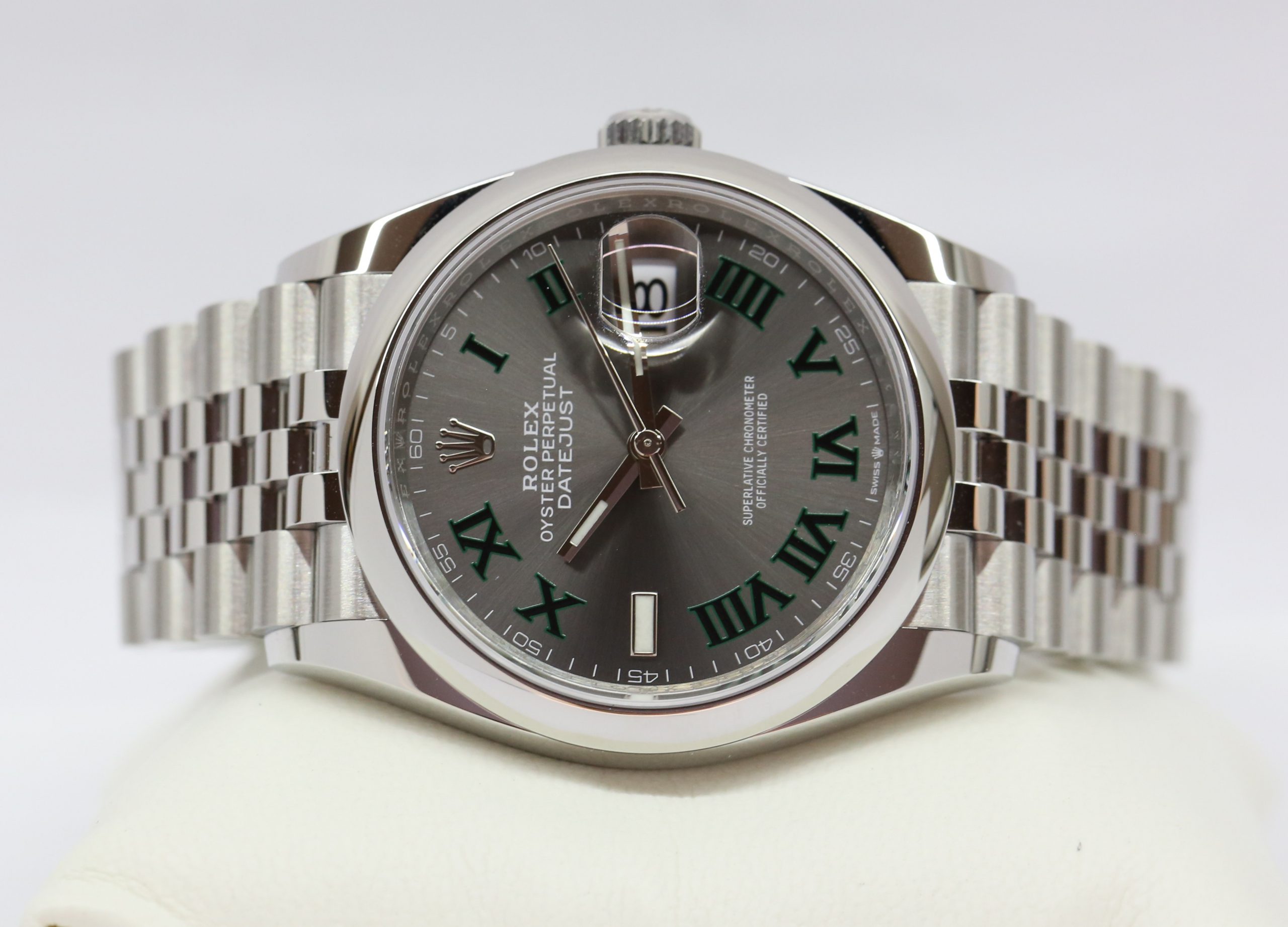 Rolex Datejust 36 in Stainless Steel, Rhodium Roman "Wimbledon" Dial, Smooth Bezel on Rolex Jubilee Bracelet, Reference: 126200, Circa: 2022, Complete with Box & Papers - Image 3