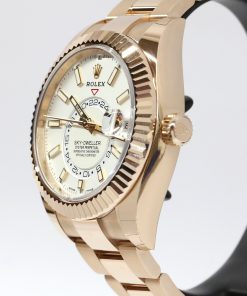 Alternative view of Rolex Oyster Perpetual Skydweller in 18ct Everose Gold with white Index Dial on Rolex Oyster Bracelet in 18ct Eversoe Gold Ref. 326935, Complete with Box and Papers