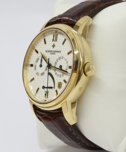 Alternative view of Vacheron Constantin Patrimony Historiques The Jubilee 1755 in 18ct Yellow Gold, Silver Guilloche Index Dial, on Brown VC Strap with 18ct Yellow Gold Maltese Buckle, Ref: 8520/000 J-9142, Limited edition, Circa: 2005, With Box & Papers