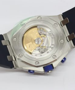Alternative view of Audemars Piguet Royal Oak Offshore Chronograph, Stainless Steel "Indigo Blue" Dial, on Blue Rubber Strap, Reference: 26470ST.OO.A027CA.01, Circa 2018, Complete with Box & Papers