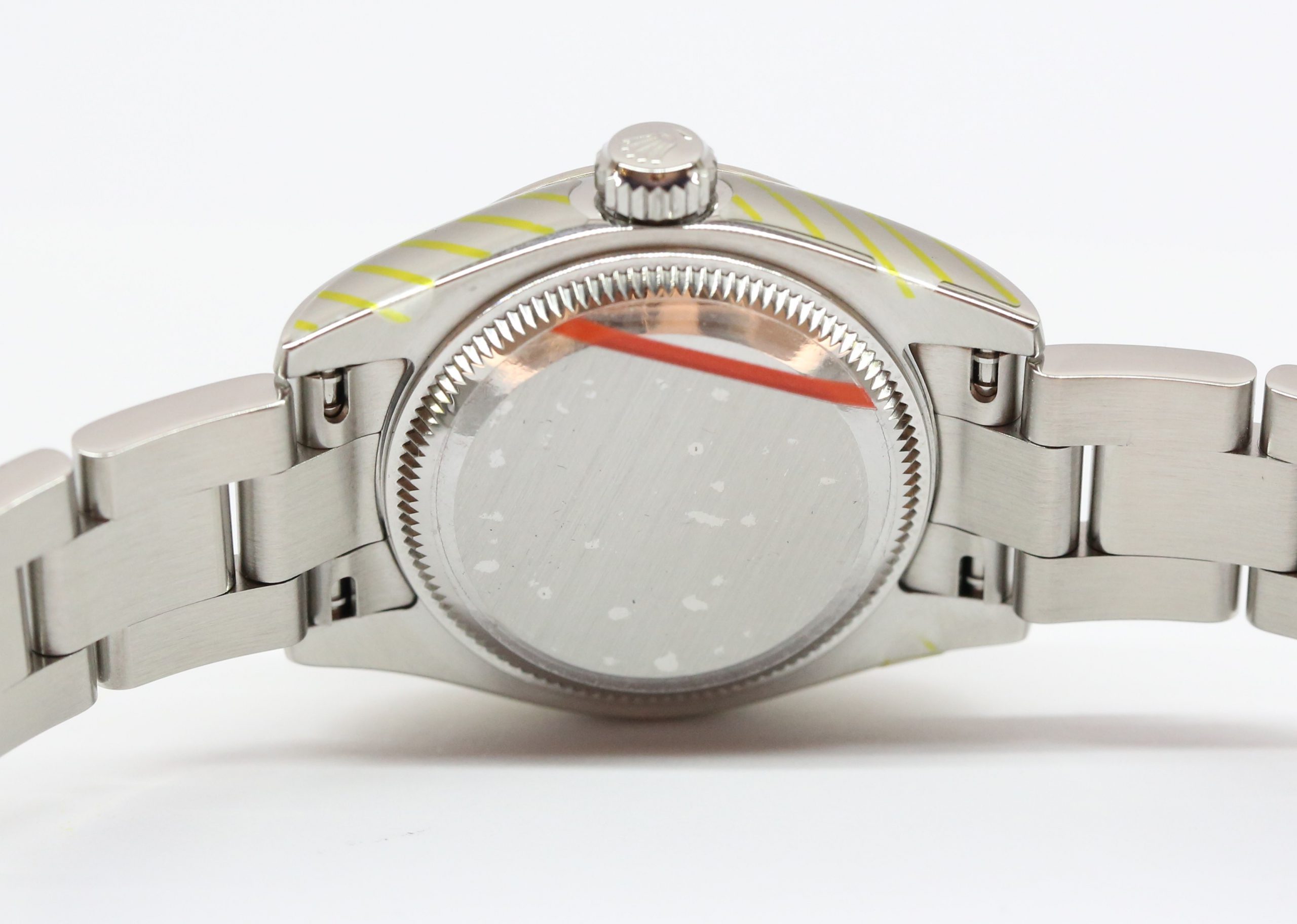 Rolex Oyster Perpetual 26mm, Stainless Steel with 18ct White Gold Fluted Bezel, Steel Roman Dial on Stainless Steel Rolex Oyster Bracelet, Reference: 176234. Circa: 2009, with Box & Papers, Just Serviced by Rolex - Image 5