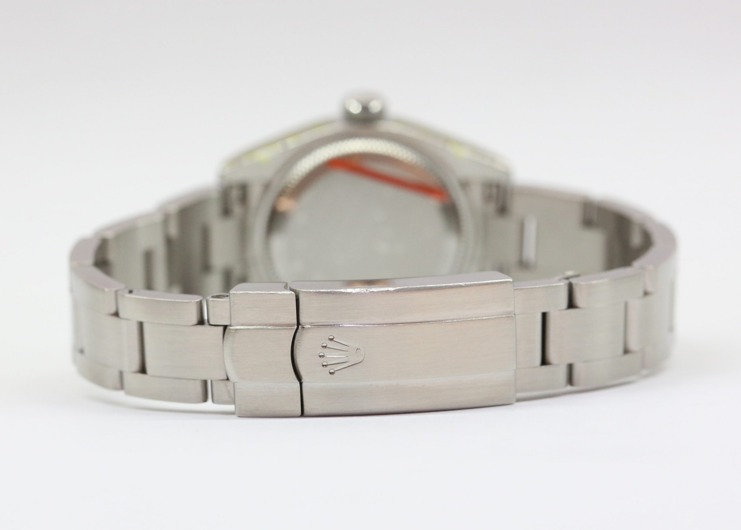Rolex Oyster Perpetual 26mm, Stainless Steel with 18ct White Gold Fluted Bezel, Steel Roman Dial on Stainless Steel Rolex Oyster Bracelet, Reference: 176234. Circa: 2009, with Box & Papers, Just Serviced by Rolex - Image 6