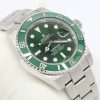 Rolex Submariner Date "Hulk" in Rolex Oystersteel ,Green Cerachrom bezel, Green dial, on Rolex Oystersteel bracelet, Reference 116610LV.  Full set in like new condition ca. 2020