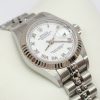 Rolex Datejust 26mm Stainless Steel with 18ct White Fluted Bezel, White Roman Dial, on Rolex Jubilee Bracelet, Reference 79174, Circa: 2000, Complete with Box & Papers