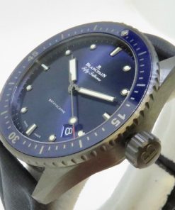 Alternative view of Blancpain Fifty Fathoms Bathyscaphe ceramic Ref 5000/0240 $11,660 inc GST Full set sold new in Australia.