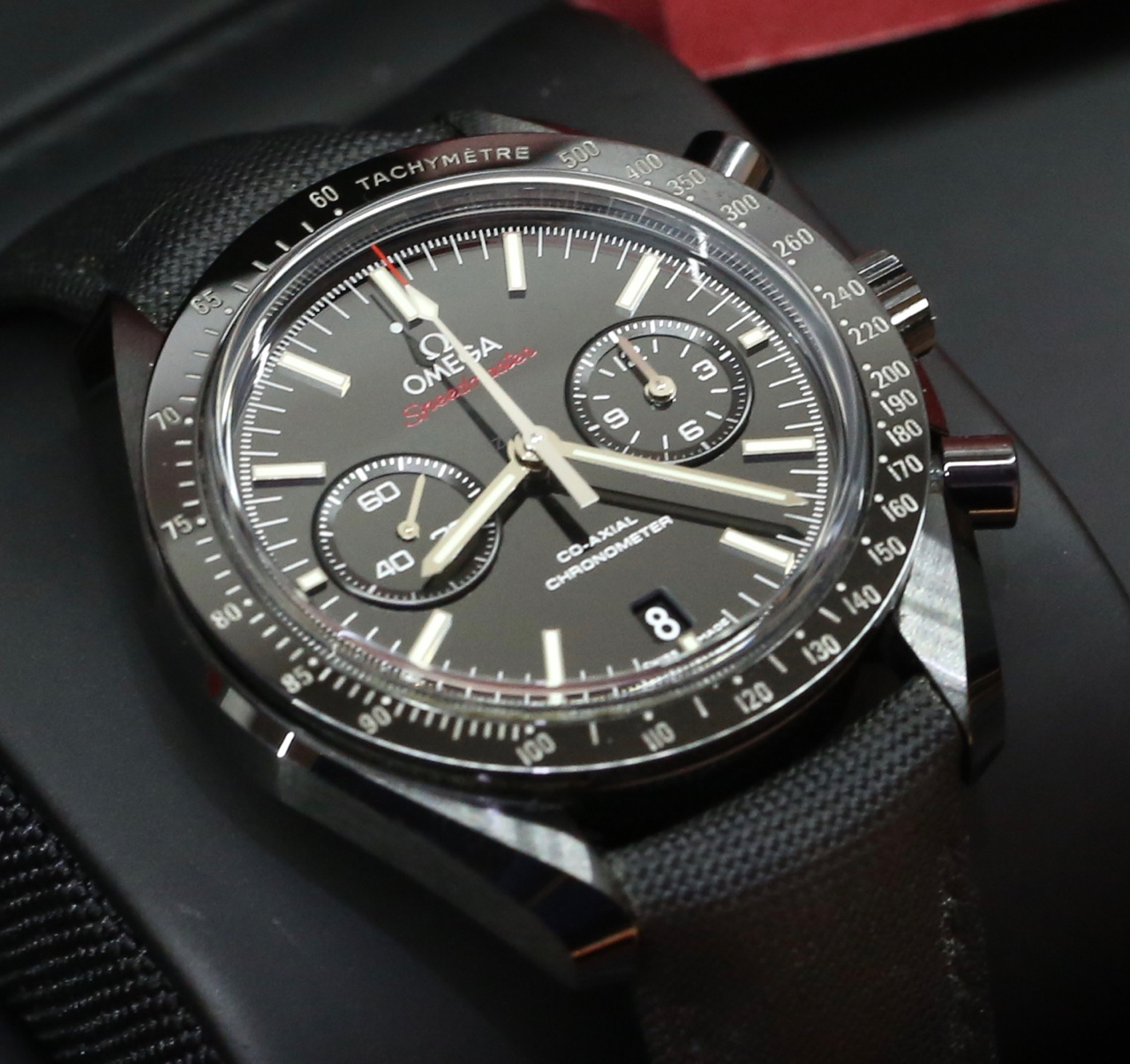 Omega Speedmaster Dark Side of the Moon Ref 031192445101007, sold new in Australia May 2018, $11,660