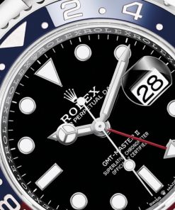 Rolex Oyster Perpetual GMT Master Pepsi (red/blue)rare to be on Oyster bracelet,  Ref 126710BLRO.