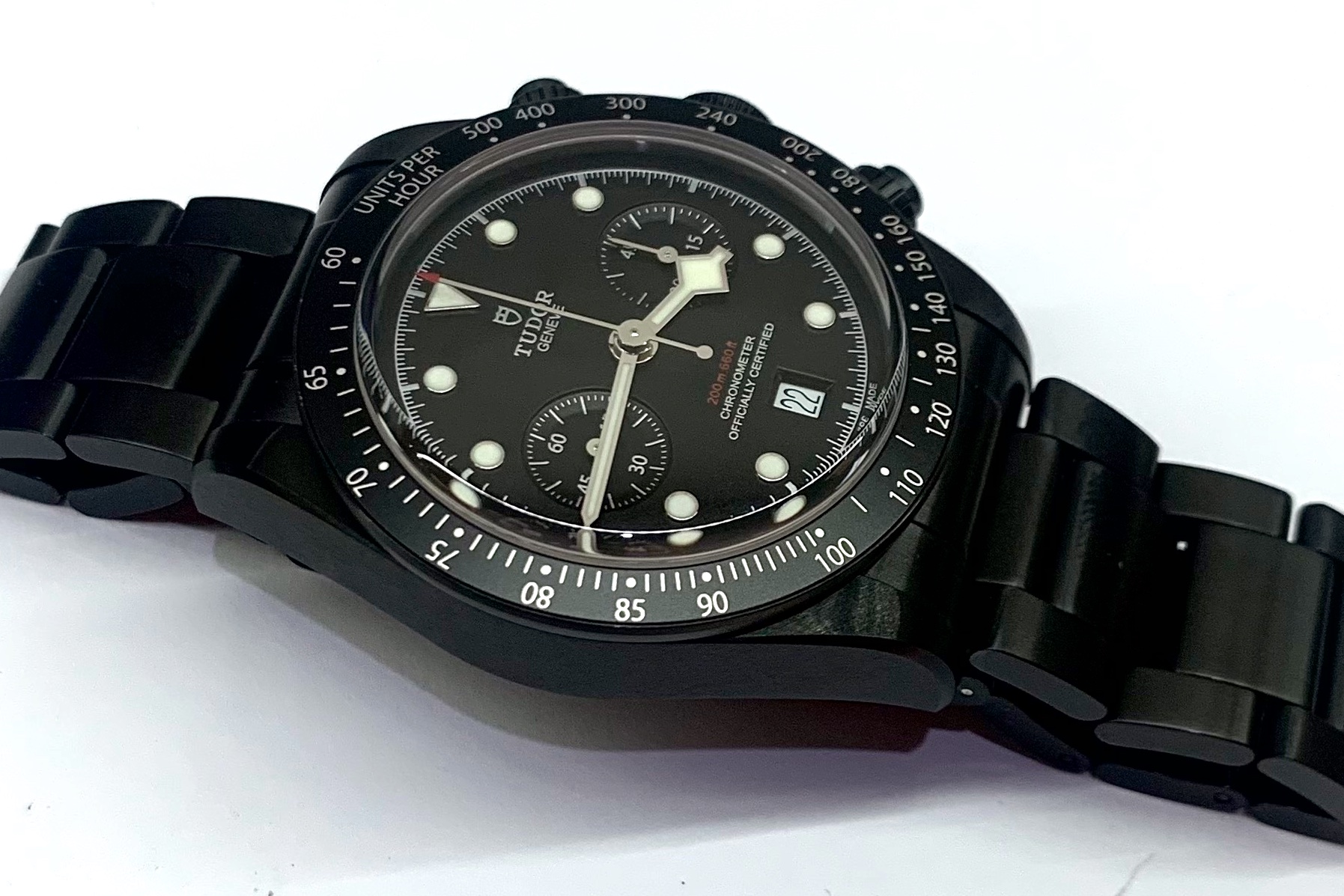 Tudor Black Bay chronograph Dark All Blacks limited edition Ref 79360DK September 2019 $9,900(AUD). - Image 4
