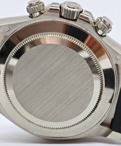 Alternative view of Rolex Oyster Perpetual Daytona Ref 116519LN white gold ceramic bezel Oysterflex.