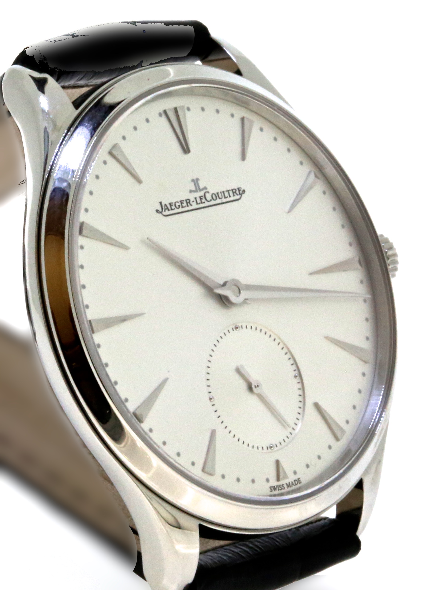 Jaeger Le Coultre Ultra Thin automatic Ref Q1278420, sold new in 2015, just serviced with new strap, $8,800(AUD) in GST - Image 4