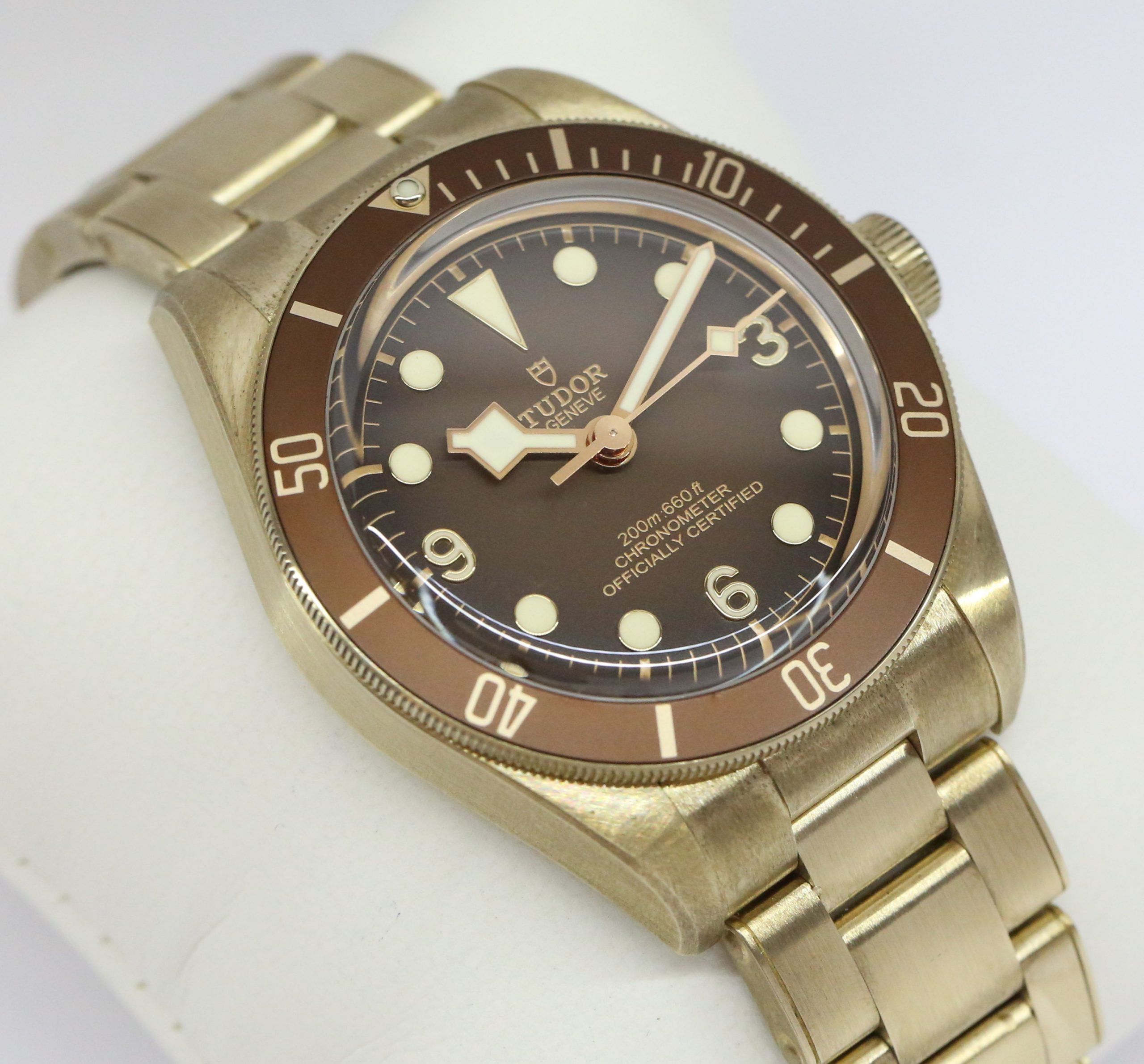 Tudor Black Bay Fifty-Eight Bronze with Brown 369 Dial on Tudor Bronze Oyster Bracelet. Ref. M79012M-0001 Circa: 2021 Complete with Box and Papers