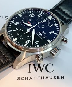 Alternative view of IWC International Watch Co Schaffhausen Big Pilots Chronograph ref IW377709 Ca June 2022, full set, $6,798!! final price!!