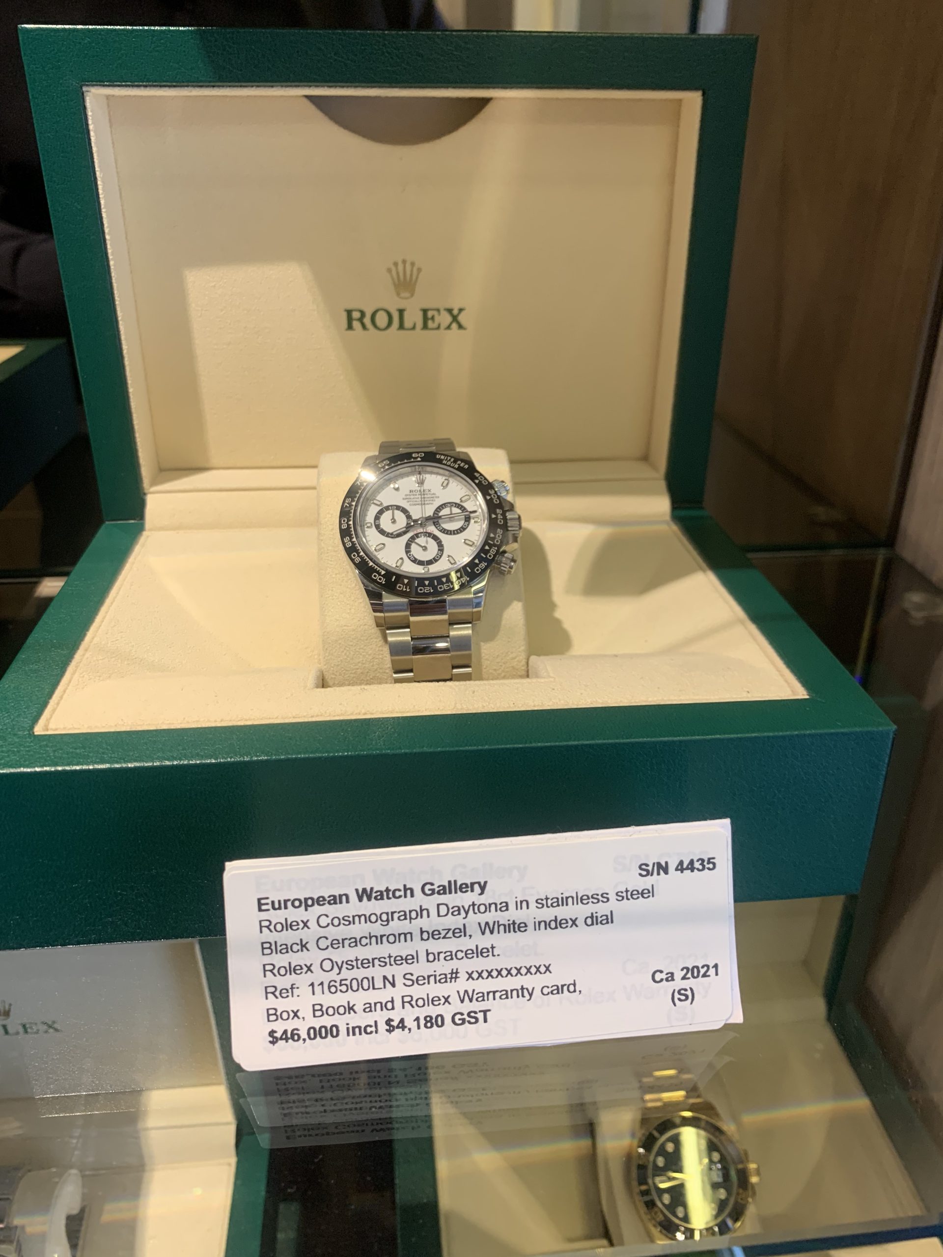 Rolex Daytona Cosmograph Ref 116500LN Cerachrom bezel, Ca 2021, box and papers. $45999.00 Only 1 at this price!!! - Image 3