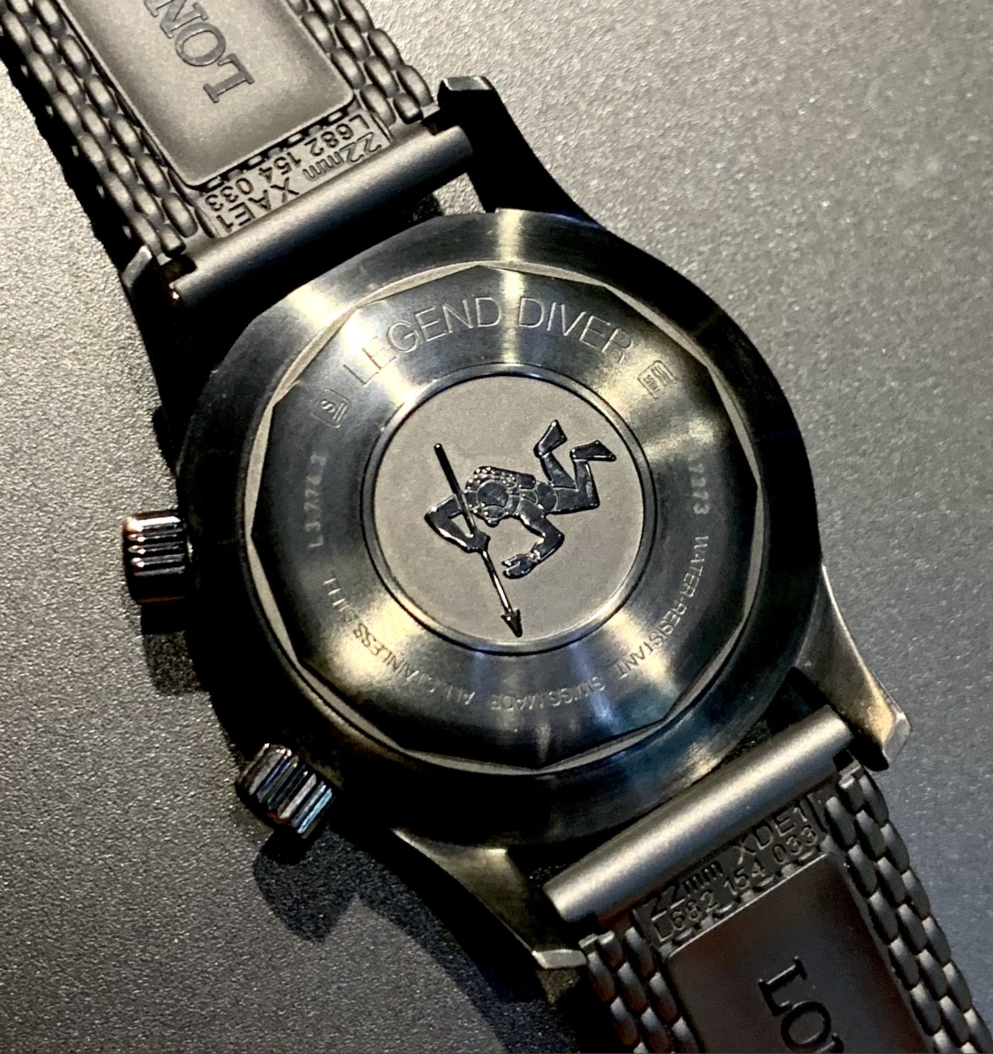 Longines Legend Divers black auto date PVD August 2022, full set B&P - Image 5