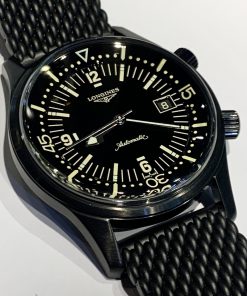 Longines Legend Divers black auto date PVD August 2022, full set B&P