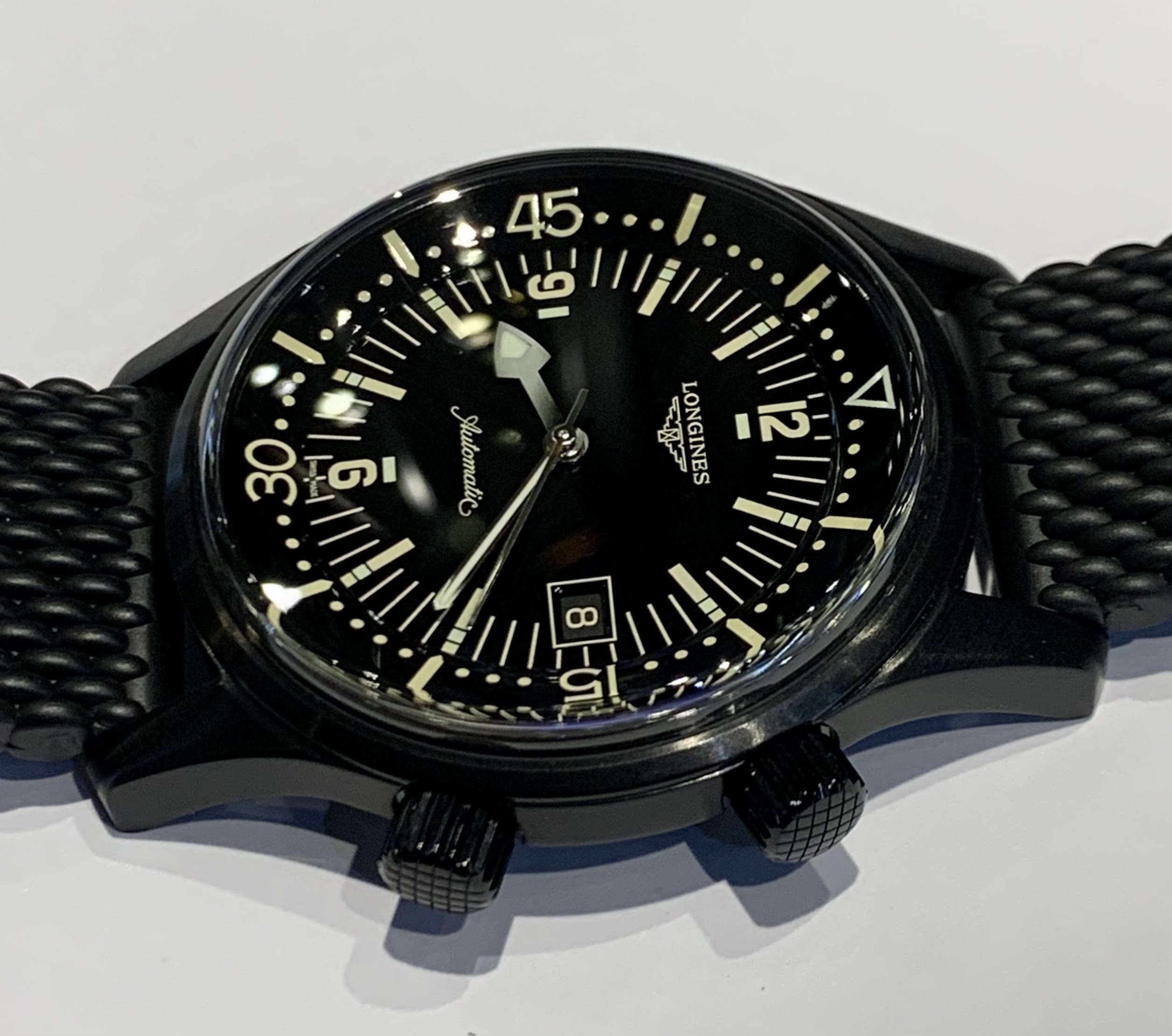 Longines Legend Divers black auto date PVD August 2022, full set B&P - Image 2
