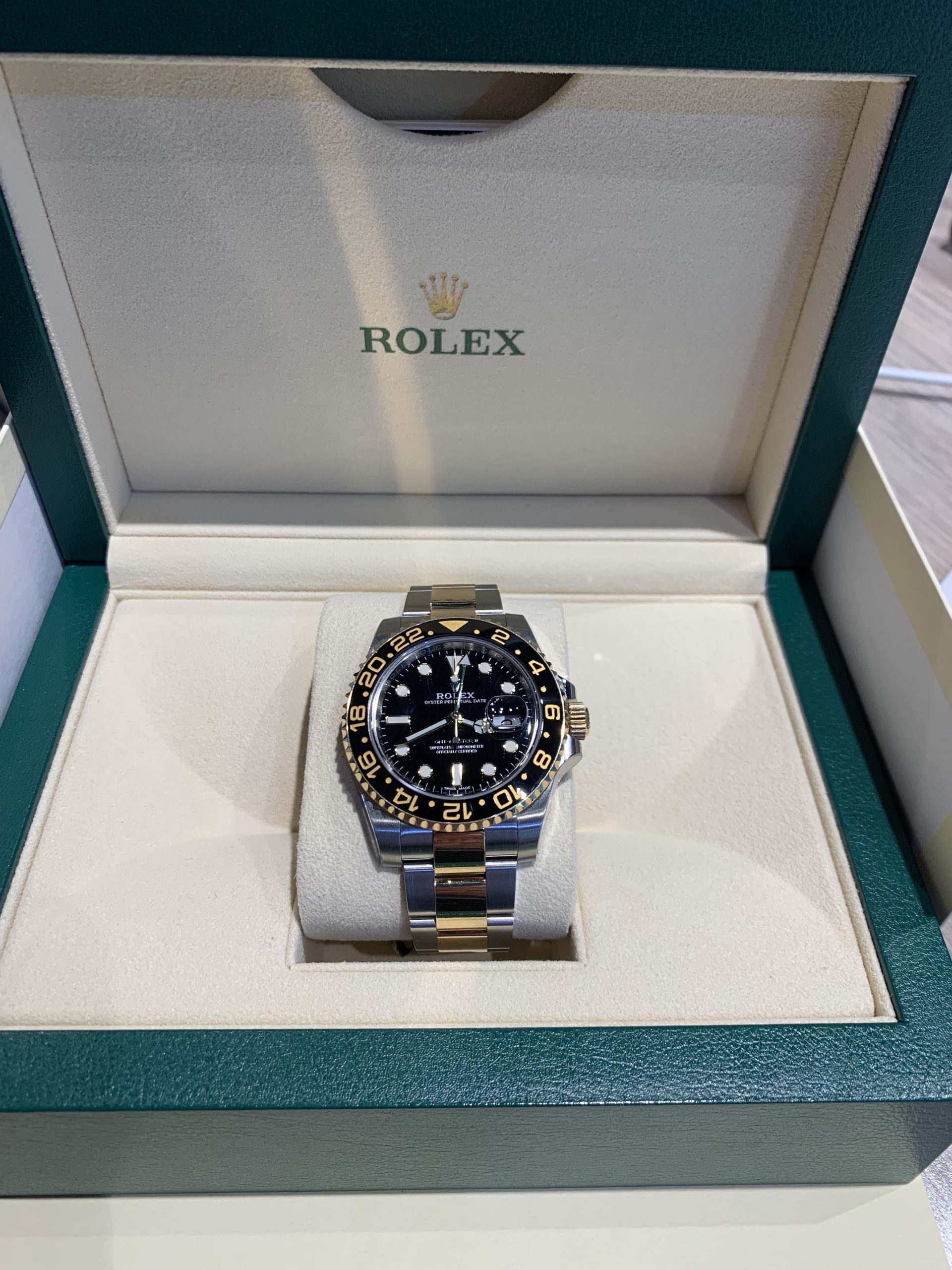 Rolex Oyster Perpetual GMT Master II in Stainless steel and 18ct Yellow Gold, Case Ref: 116713LN Dec 2018, full set Box&Papers $25,630.00 - Image 3