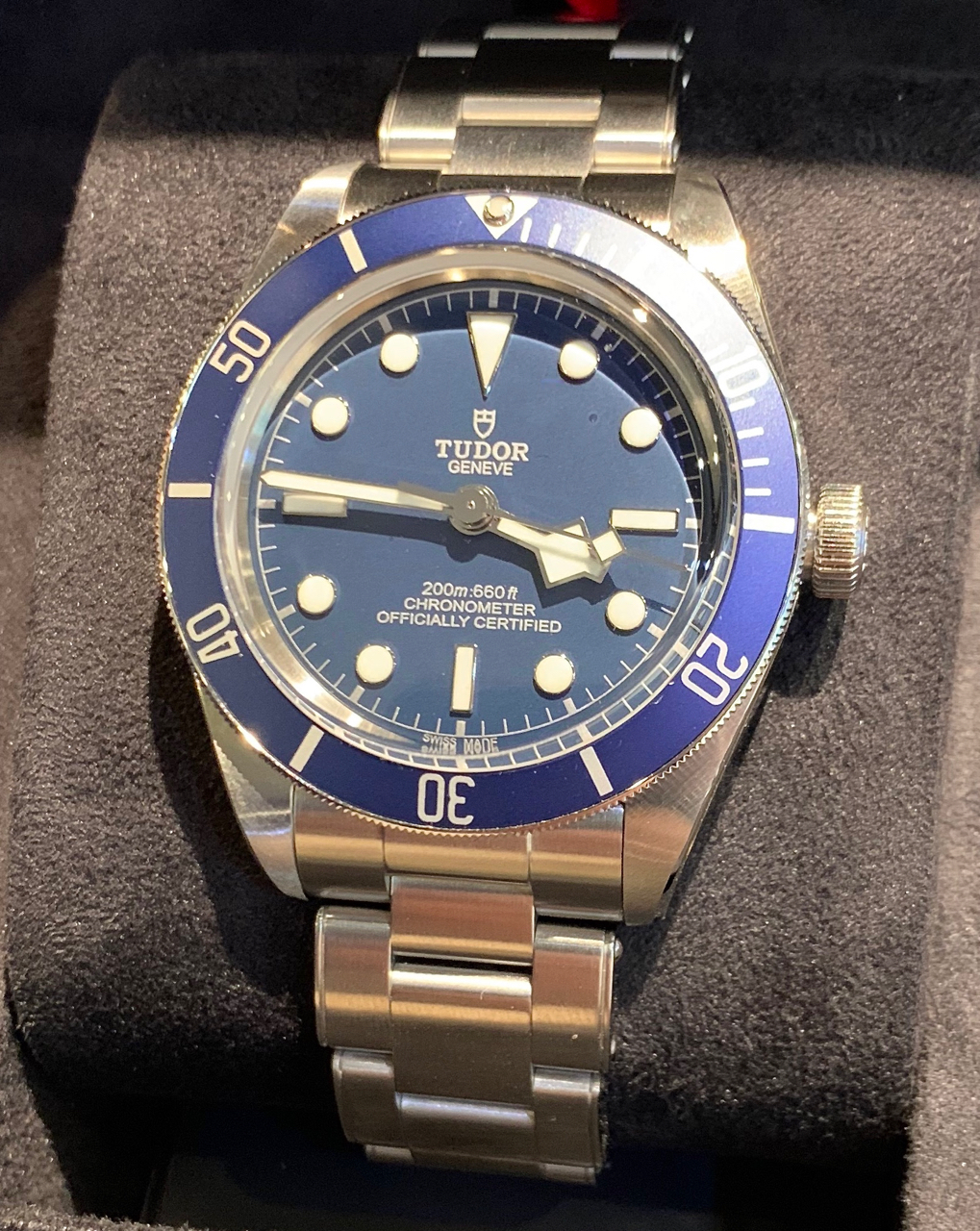 Tudor Black Bay 58 blue on Oyster bracelet, full set B&P virtually new. $4,818.00 - Image 2