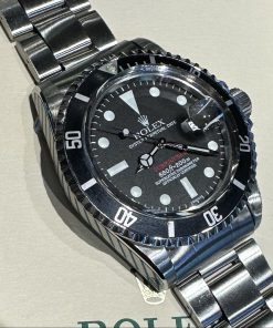 Rolex Oyster Perpetual Date Submariner Case reference 1680, Ca 1973, Mk 7 Red Luminova dial.
