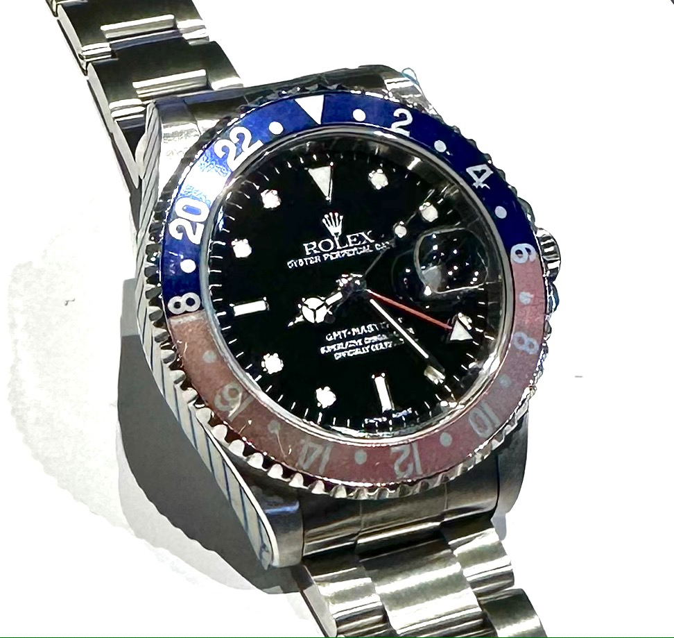 Rolex Oyster Perpetual GMT Master II Case ref 16710, Ca 1999, just back from Rolex Service Centre, - Image 4